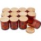 Pavelle 12 Pack Glass Candle Jars, 10 oz Empty Candle Jars with Bamboo Lids for Candle Making & Candle Storage